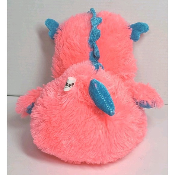 Goffa Duck Plush Hot Pink Blue Dressed as Dragon 11" Stuffed Animal Toy - Picture 3 of 5